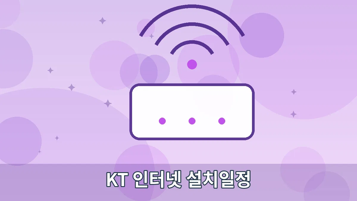 KT 인터넷 설치일정 안내 이미지 5